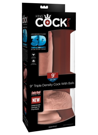 9" Triple Density Cock with Balls